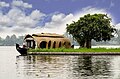 A Kerala house boat in Alappuzha, India