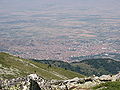 Vista de la ciudá dende'l monte Baba.