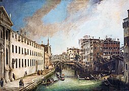 Canaletto, Widok Rio dei Mendicanti, 1723–1724