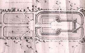 Plan du château de Limours, début du XIXe siècle.