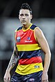 Rhiannon Metcalfe playing for Adelaide in 2018