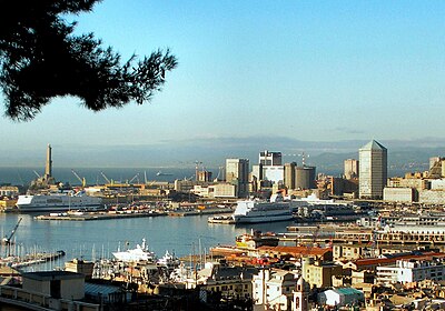 Il quartiere di San Benigno e la Lanterna - panorama