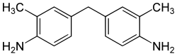 Strukturformel von 4,4′-Methylendi-o-toluidin