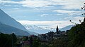 Il borgo visto dalla strada per Chandianaz