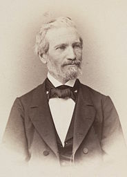 Hartvig Nissen (1815–1874) var skolens grunnlegger, eier og bestyrer til 1872 Foto: Frederik Klem, Fridtjof Nansens bildearkiv i Nasjonalbiblioteket