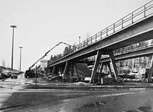 Construction work in the late 1970s