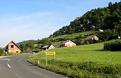 pogled na Poljane pri Žužemberku