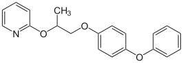 Structuurformule van pyriproxyfen