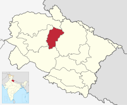 Location in Uttarakhand