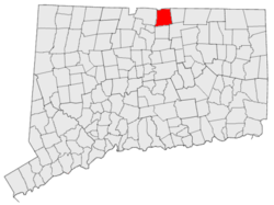 Location in Connecticut