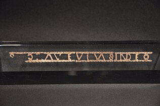 Inscribed bone plaque