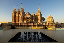 The side view of the mandir