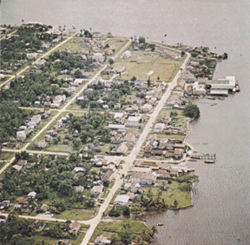 Bartica à margem do Rio Essequibo.