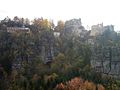 Mount Oybin with restaurant and castle ruins