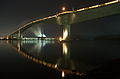 Eshima Ohashi Bridge links Sakaiminato and Matsue across a narrow channel.