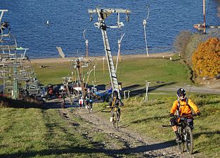 Släplift med cykel