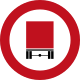 Vehicles transporting hazardous materials prohibited