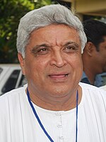 Photographic portrait of Javed Akhtar