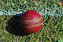 A used cricket ball