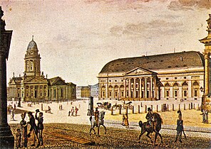 Gendarmenmarkt'taki Kraliyet Ulusal Tiyatrosu, Berlin (1800)