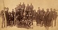 Buffalo soldiers some wearing buffalo coats, Ft. Keogh, Montana 1890