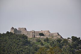 Ruines du château d'Arechi à Salerne.