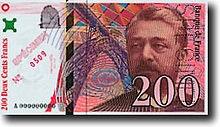 200 francs Gustave Eiffel, Face recto