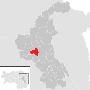 Lage der Gemeinde Naas (Steiermark) im Bezirk Weiz (anklickbare Karte)