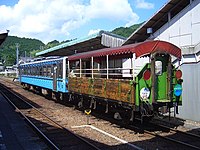 トロッコ列車「清流しまんと号」（窪川駅）