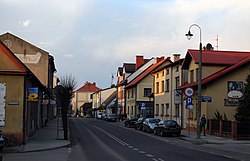 Ulice Paderewskiego w centru města