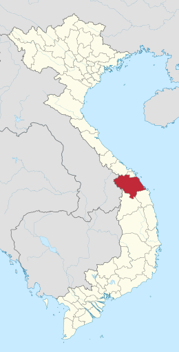 Location of Quảng Nam within Vietnam