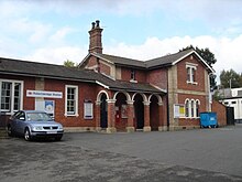 Photograph showing the exterior of Robertsbridge station.