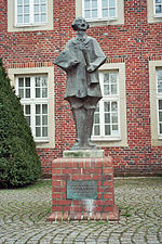 Standbeeld van de beroemde architect Johann Conrad Schlaun