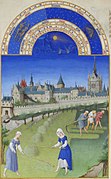 Las muy ricas horas del duque de Berry: Junio (1412-16), de los hermanos Limbourg