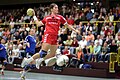 Image 15 Handball-Bundesliga (women) Credit: Kuebi Mara Friton in a handball match in the German Handball-Bundesliga. More selected pictures