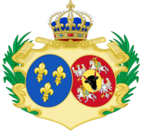 Escudo de armas de María Leszczynska como Reina de Francia.