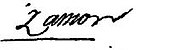 signature de Zamor