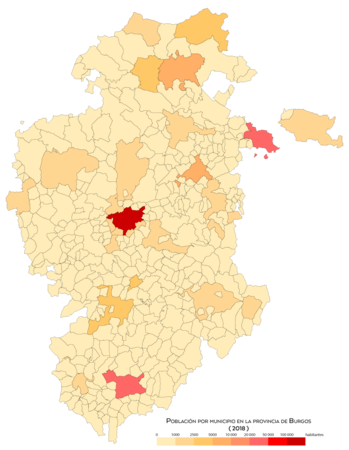 Población por municipio en 2018