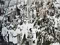 The first immigrants on the Kasato Maru ship (1908).