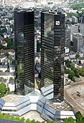 Ndërtesa e bankës gjermane Deutsche Bank në Frankfurt am Main.