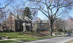 Lowry Hill homes along the northern tip of Lake of the Isles