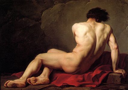 Jacques-Louis David, Académie d'homme, anciennement Patrocle (1780)