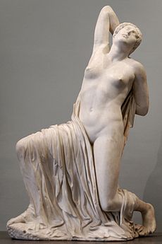 Nióbide ferida, parte do grupo descoberto em 1873 (Museo Nazionale Romano).