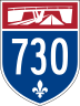 Autoroute 730 marker