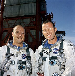 Gemini 5 crew portrait (L-R: Conrad, Cooper)