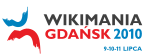 Logo konference Wikimania 2010, held in Gdańsk, Poland