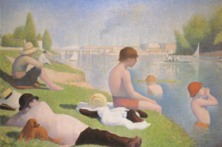 Georges Seurat, Badarar ved Asnières (1884).