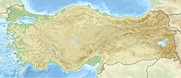 Location of the lagoon in Turkey.