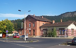 Het stationsgebouw