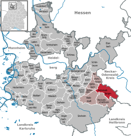 Kaart van Helmstadt-Bargen